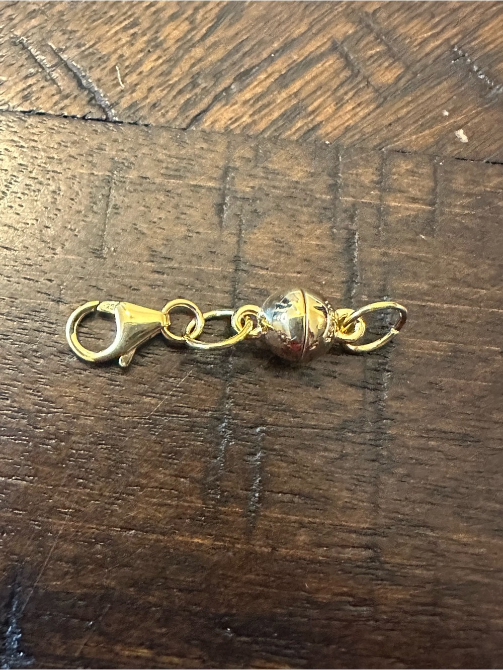 18k Gold over 925 SS Extender/Magnet